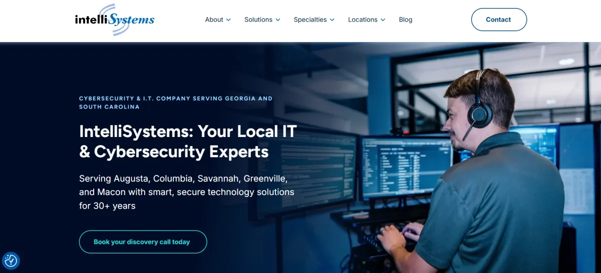 IntelliSystems managed IT and legal IT services Columbia, SC — homepage