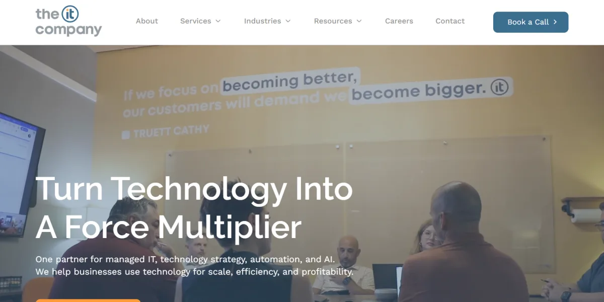 The IT Company managed IT services for regulated industries Knoxville, TN — homepage