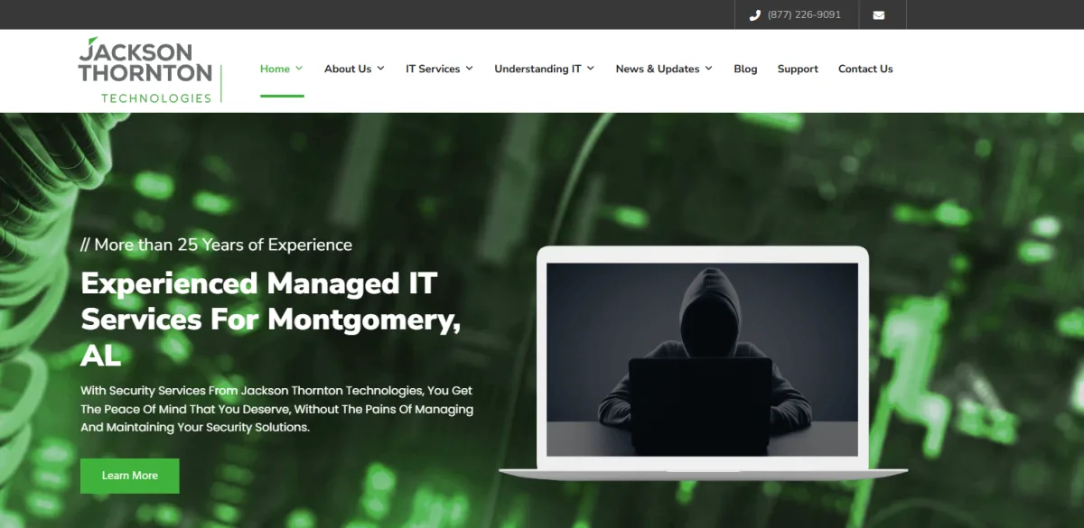 Jackson Thornton Technologies IT services Birmingham Alabama — homepage