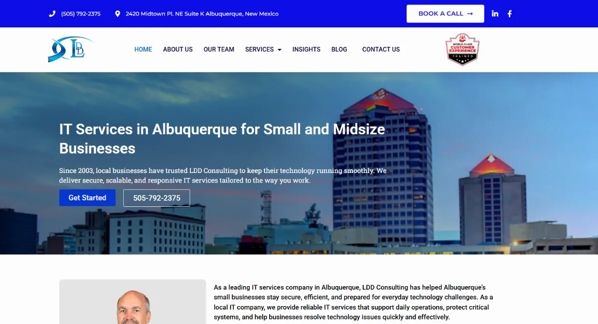 LDD Consulting IT services Albuquerque NM homepage