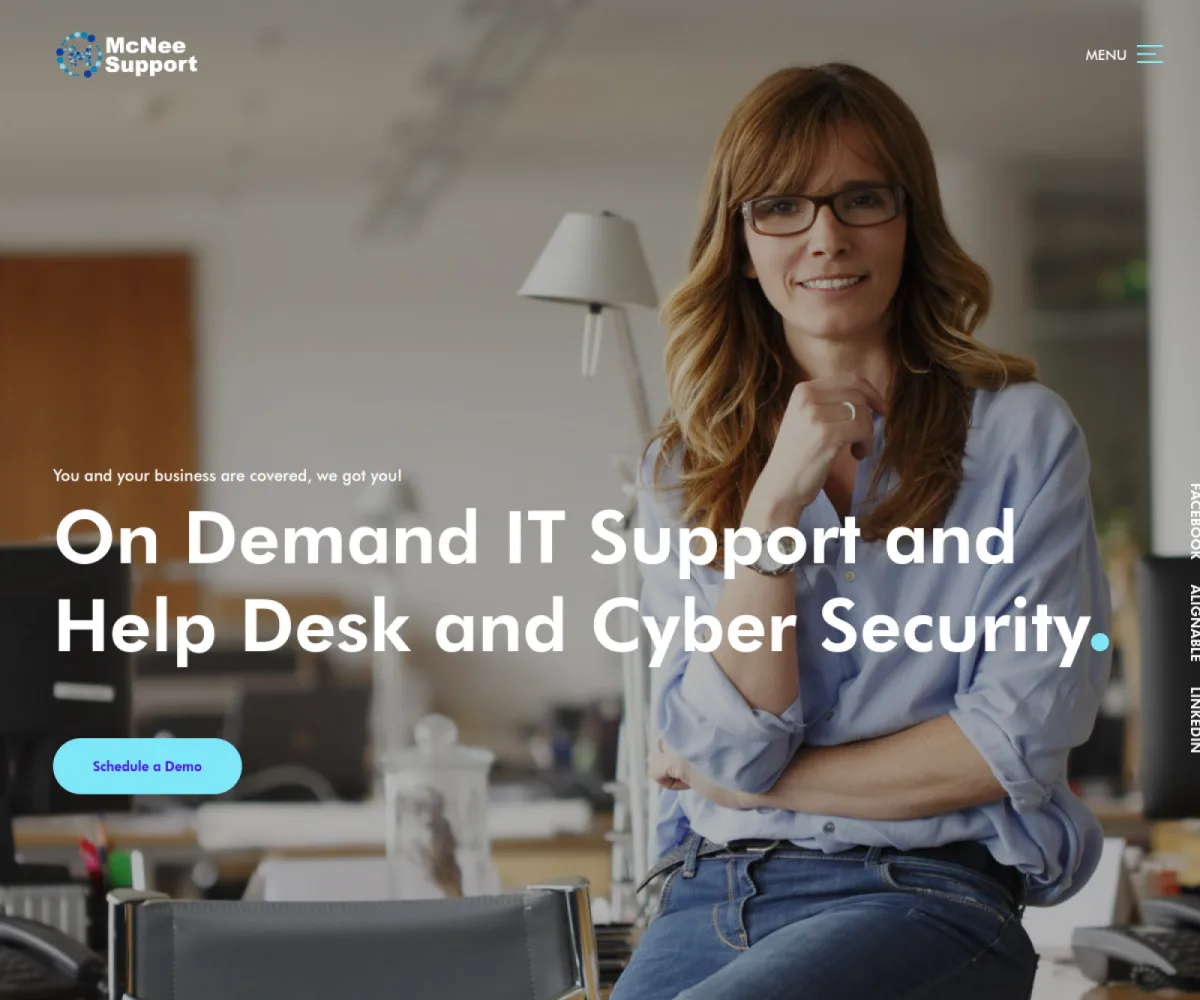 McNee Support Lexington KY on demand IT support help desk and cyber security homepage