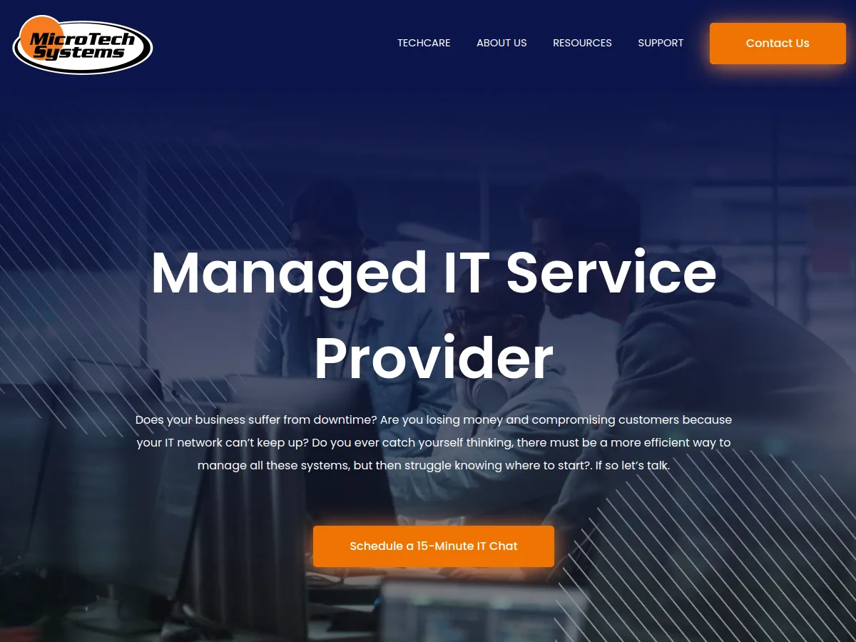 MicroTech Systems Boise managed IT services and TechCare homepage