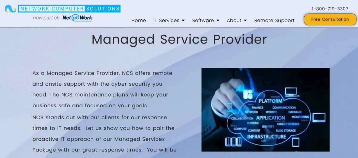 NCS Network Computer Systems managed service provider Spokane homepage