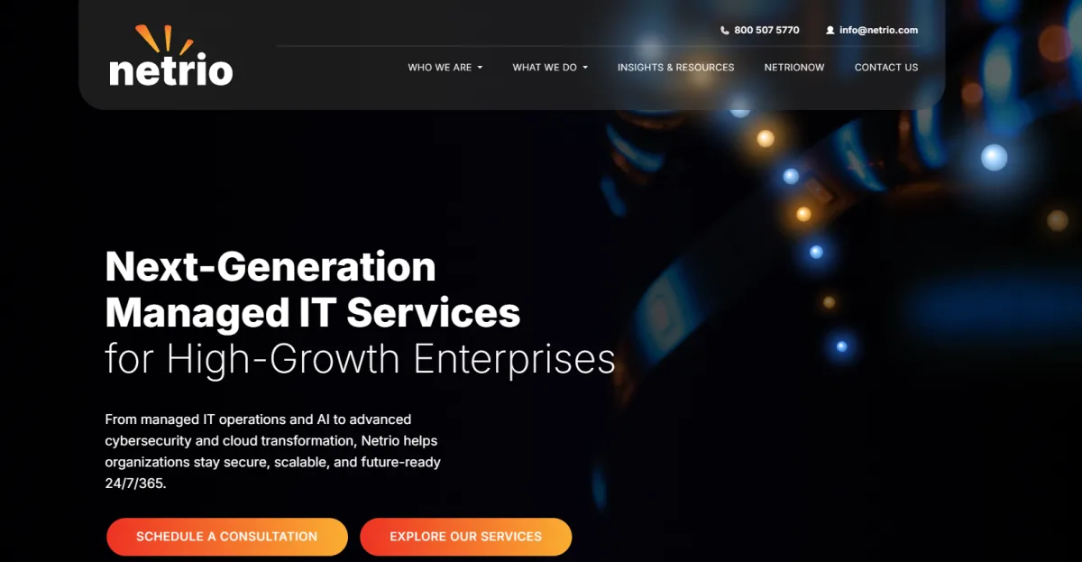 Netrio formerly PCA Technology Group Buffalo NY managed IT services homepage