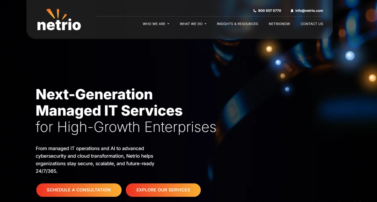 Netrio formerly PCA Technology Group managed IT services homepage Buffalo New York