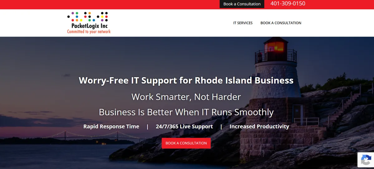 PacketLogix worry-free IT support for Rhode Island business homepage