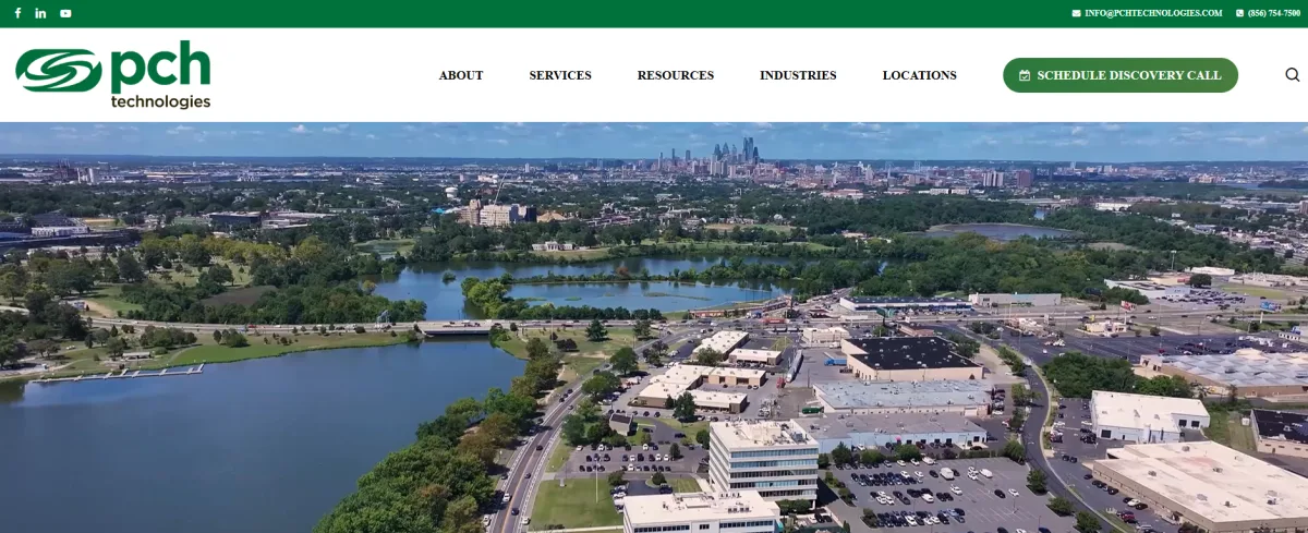 PCH Technologies Pennsauken New Jersey managed IT and cybersecurity homepage