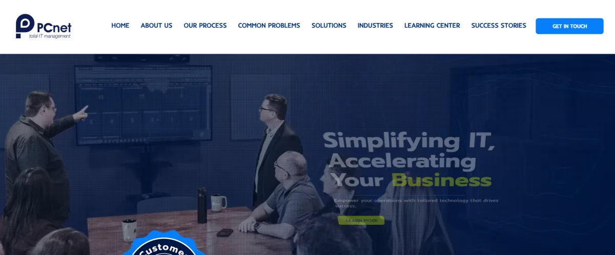 PCnet total IT management Springfield Missouri homepage