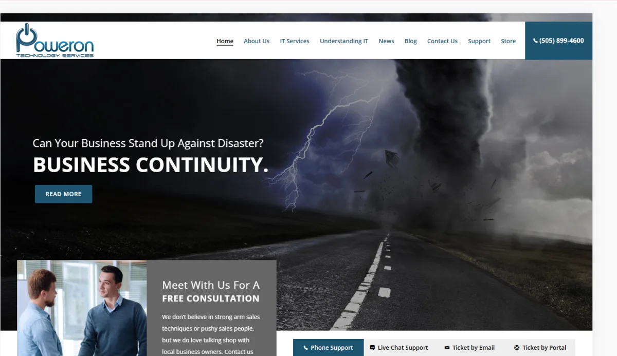 Poweron Technology healthcare IT Albuquerque homepage