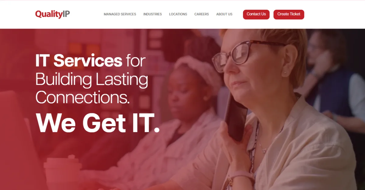 QualityIP managed IT services homepage