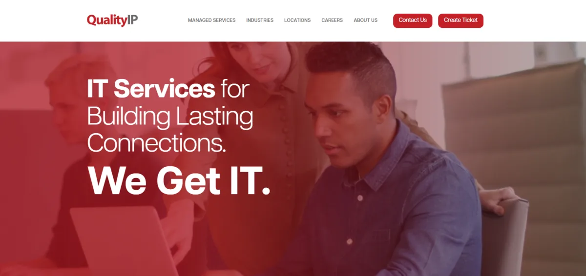 QualityIP managed IT services Akron Ohio homepage