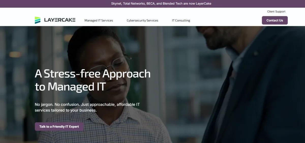 Quanexus cybersecurity and managed IT Dayton Ohio homepage