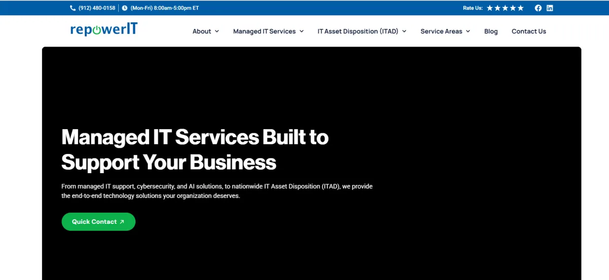 RepowerIT healthcare IT solutions Georgia homepage