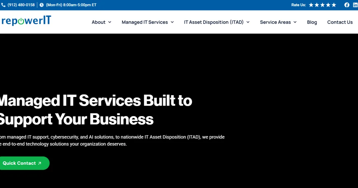 RepowerIT managed IT Guyton and Savannah, GA homepage