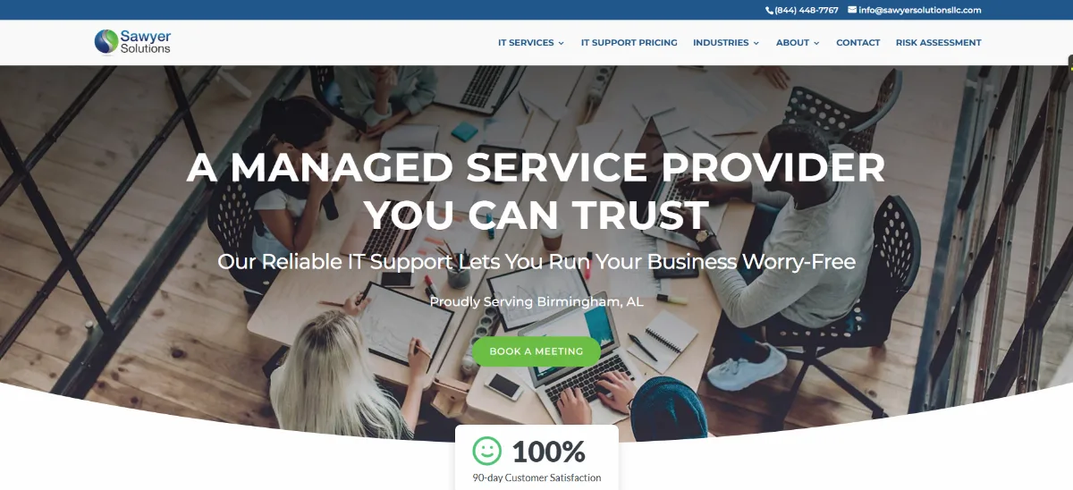 Sawyer Solutions legal IT services Birmingham AL homepage