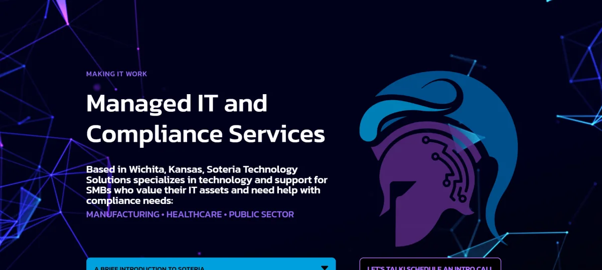 Soteria Technology Solutions Wichita Kansas managed IT homepage