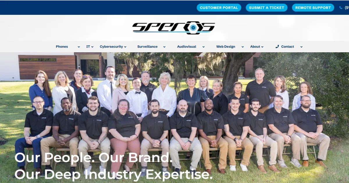 Speros managed IT for logistics and transportation in Savannah, GA homepage