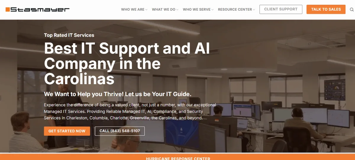 Stasmayer healthcare IT and HIPAA compliance services Columbia SC homepage