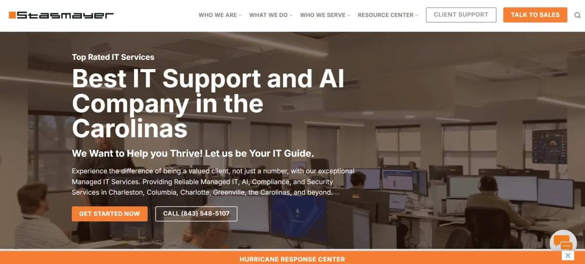 Stasmayer managed IT manufacturing Columbia SC Carolinas homepage