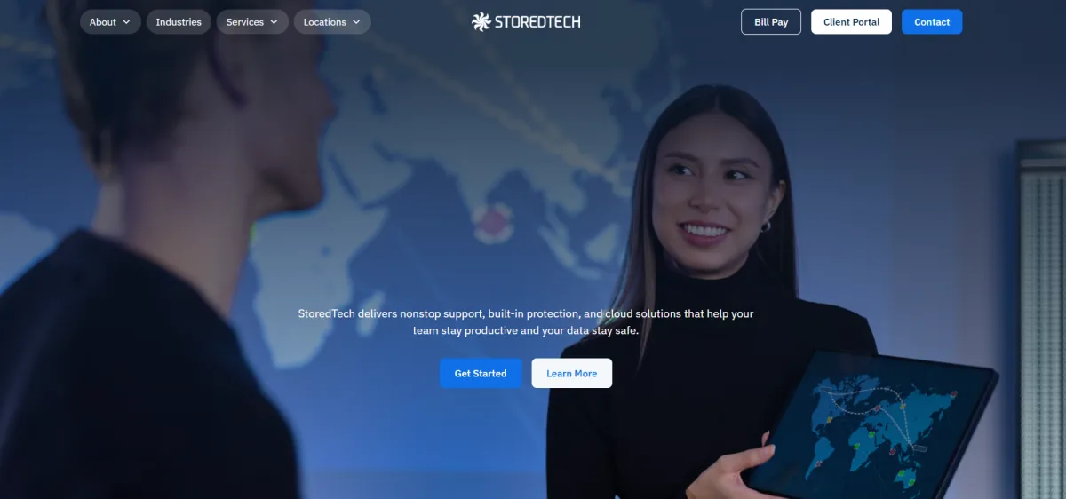 StoredTech Albany NY municipal managed IT services homepage