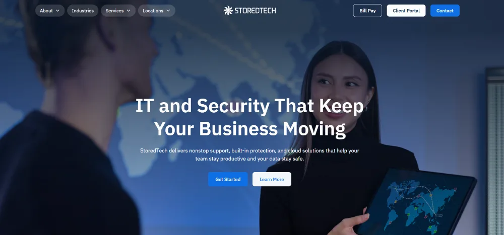 StoredTech Albany NY managed IT provider homepage