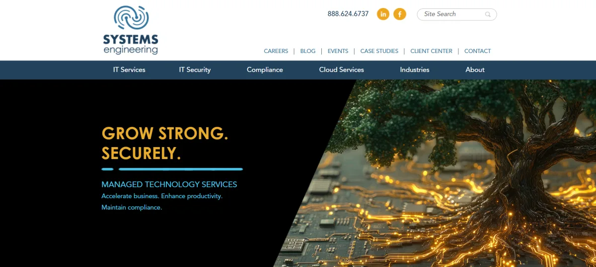 Systems Engineering managed IT Portland Maine homepage