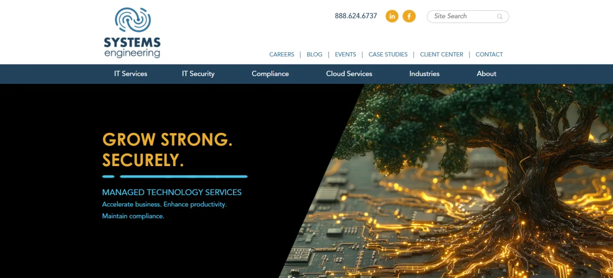Systems Engineering managed IT services Portland Maine homepage