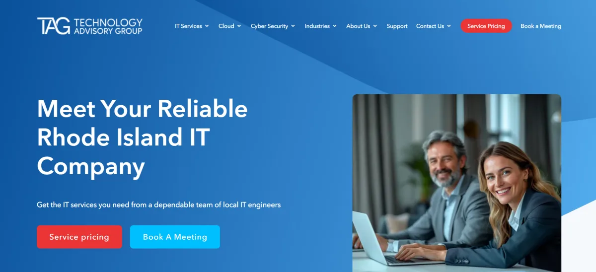 Technology Advisory Group Rhode Island IT company homepage, Warwick RI managed IT services