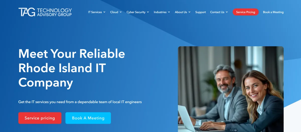Technology Advisory Group Rhode Island IT company homepage