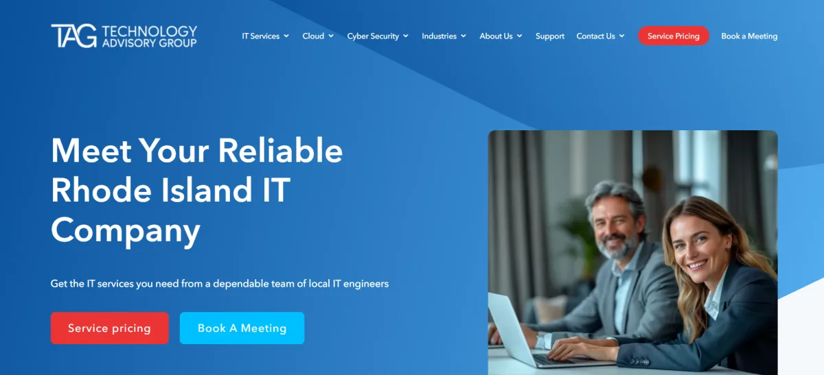 Technology Advisory Group Rhode Island managed IT services homepage