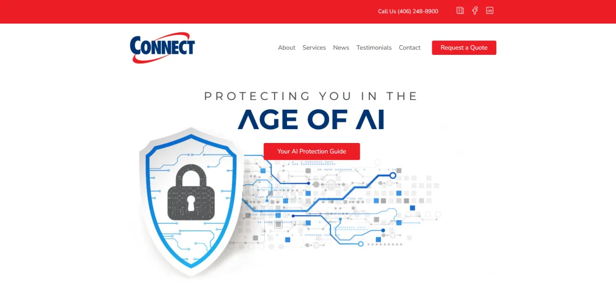 The Connect Group IT services Billings Montana homepage