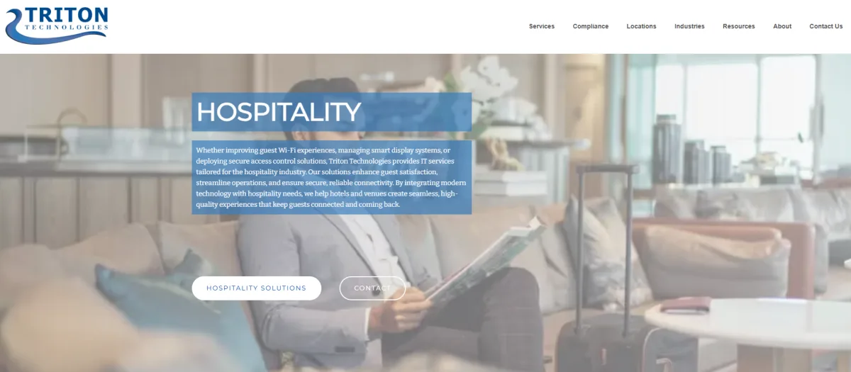 Triton Technologies managed IT services Albany NY homepage