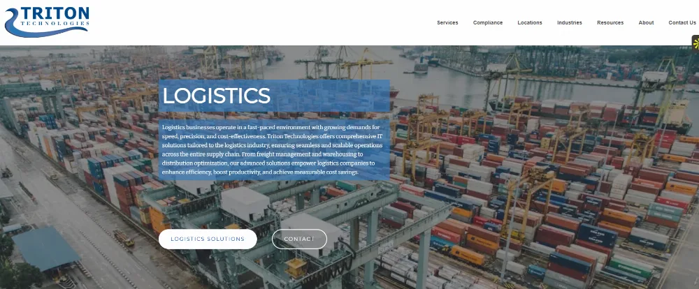 Triton Technologies Albany NY managed IT services website