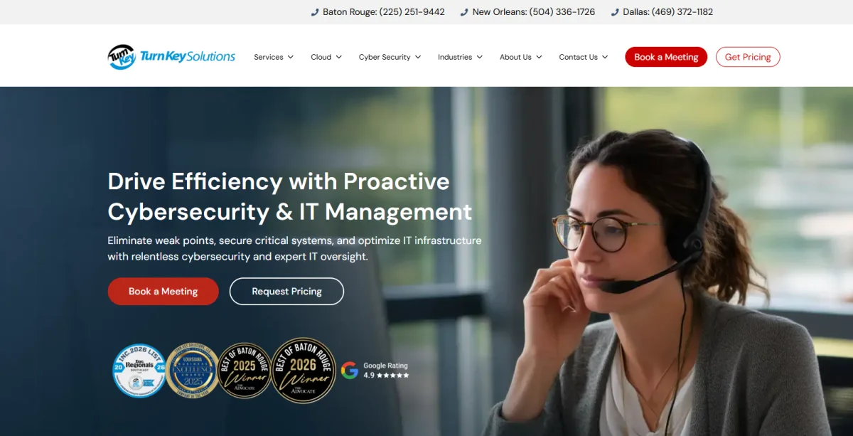 Turn Key Solutions healthcare IT services New Orleans Louisiana homepage