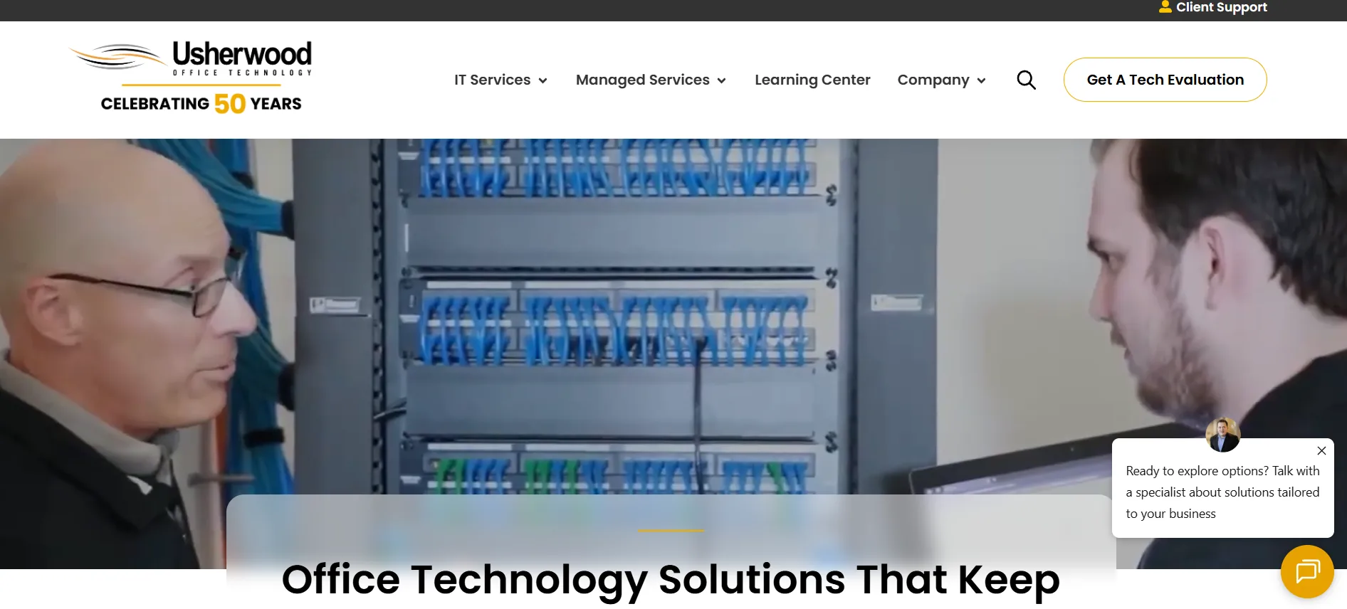 Usherwood Office Technology Syracuse NY homepage