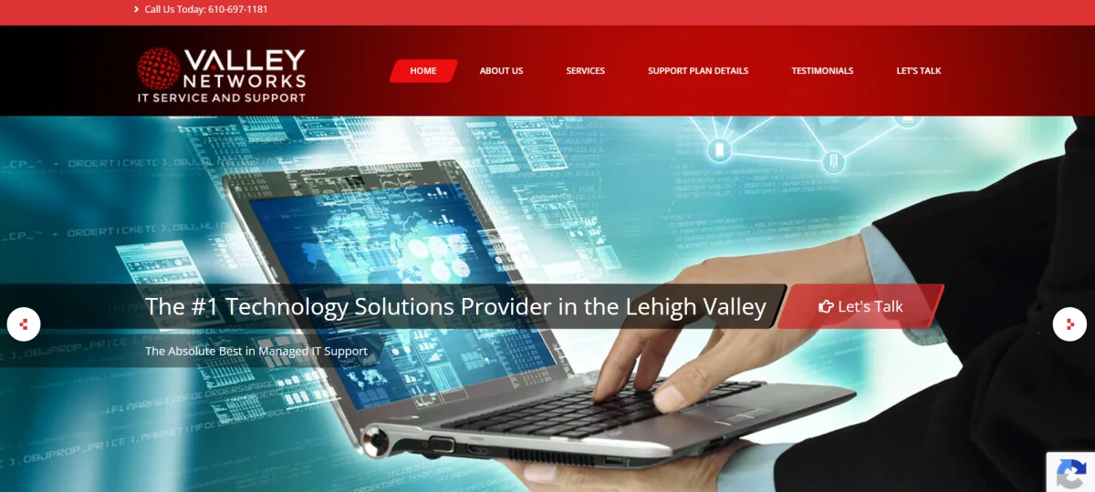 Valley Networks IT service and support Lehigh Valley homepage