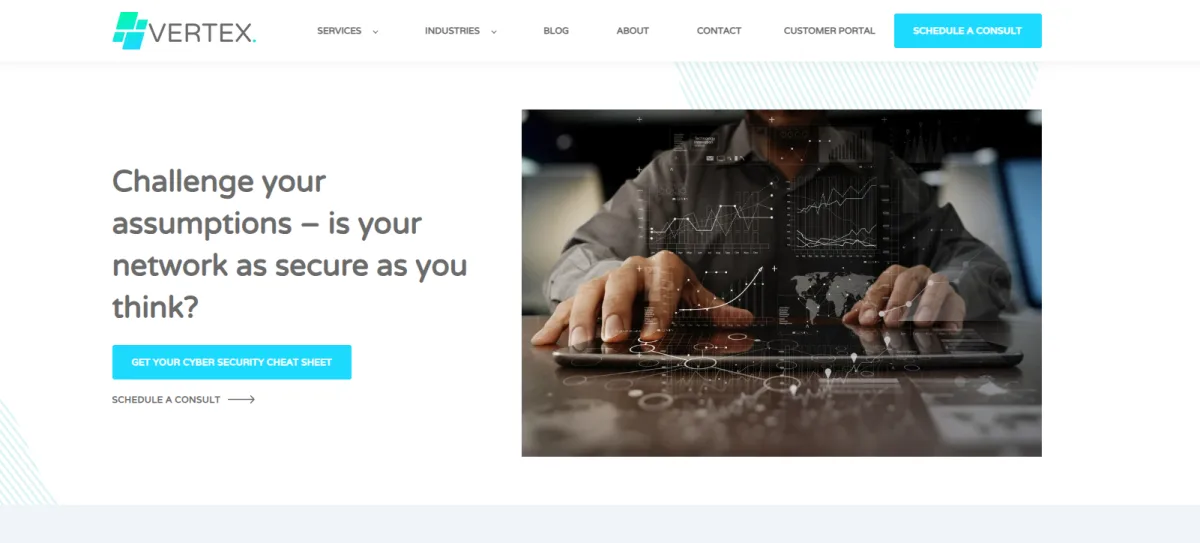 Vertex Consulting Group Billings Montana managed IT homepage