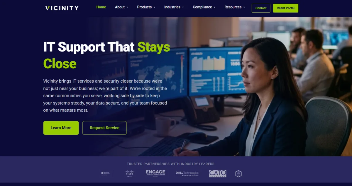 Vicinity managed IT services Anchorage Alaska homepage