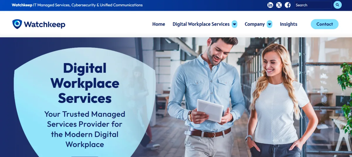 Watchkeep managed IT cybersecurity West Reading PA - homepage
