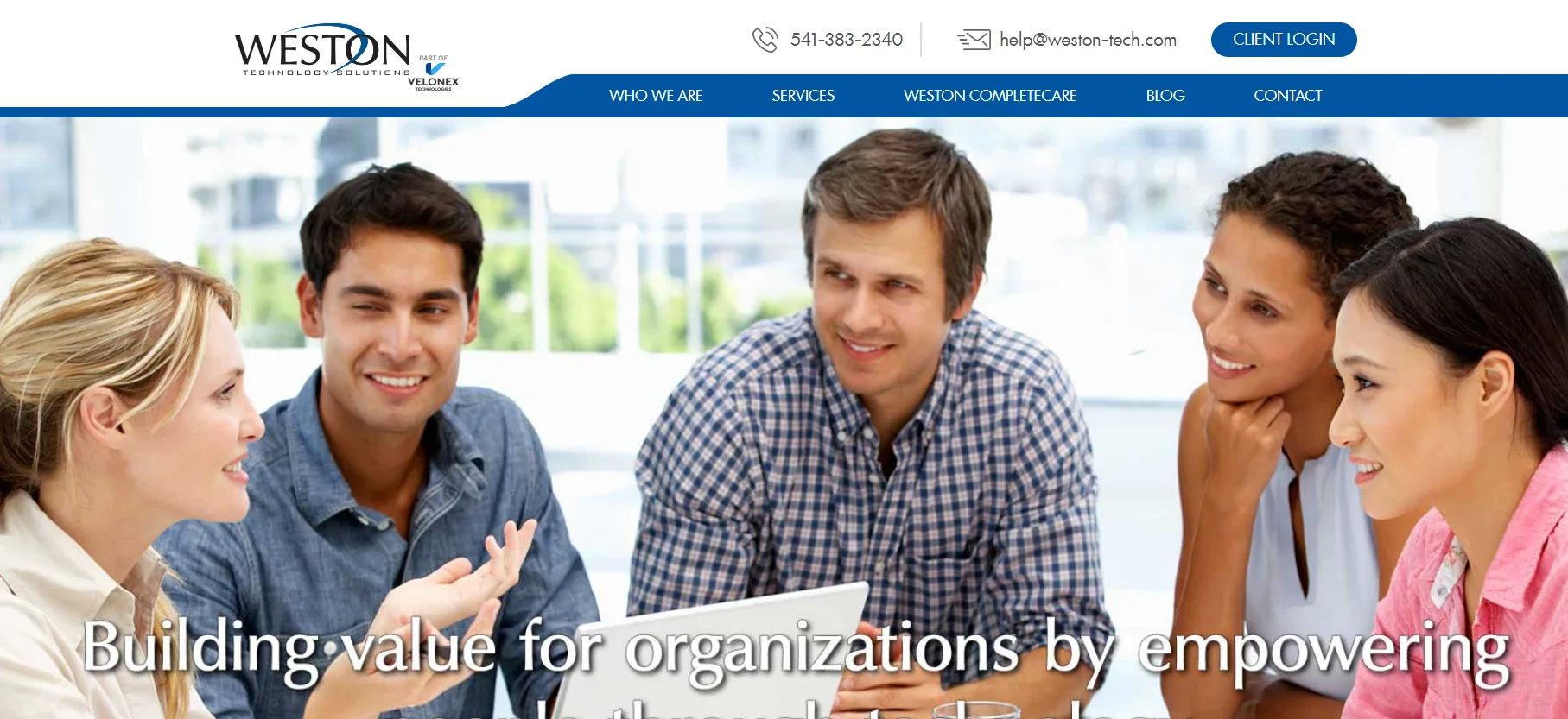 Weston Technology Solutions AEC managed IT homepage