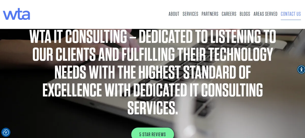 WTA Consulting managed IT Toledo Ohio homepage