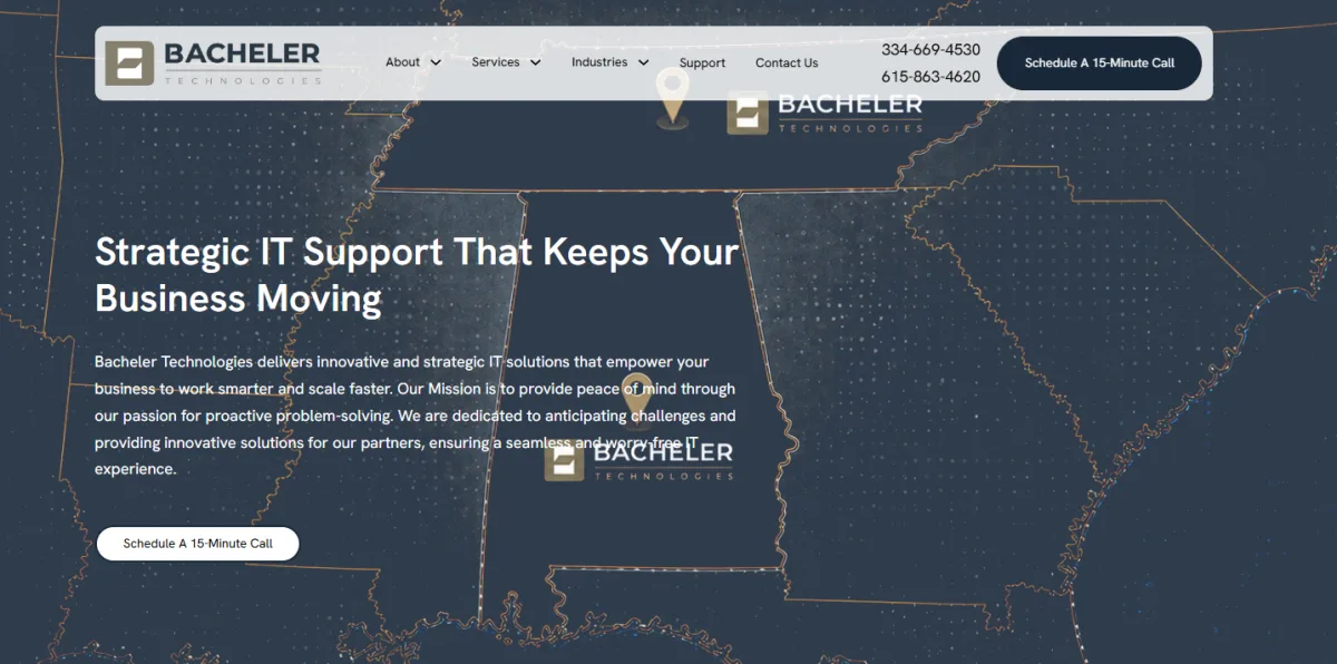 Bacheler Technologies financial services managed IT in Montgomery, AL &mdash; homepage