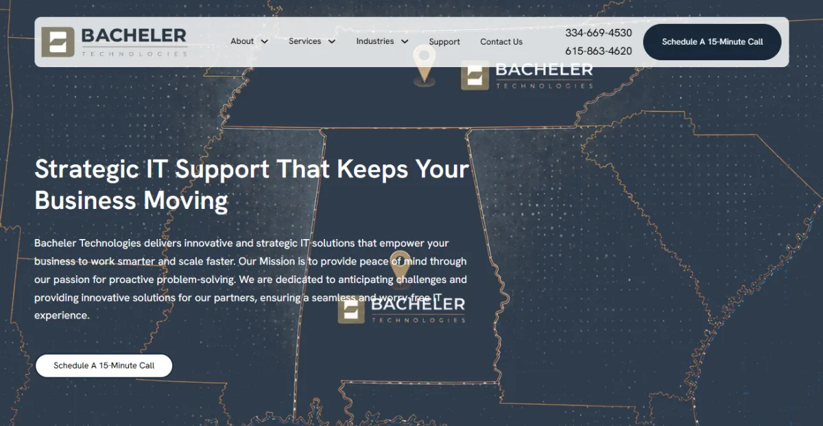 Bacheler Technologies HIPAA managed IT Montgomery Alabama &mdash; homepage