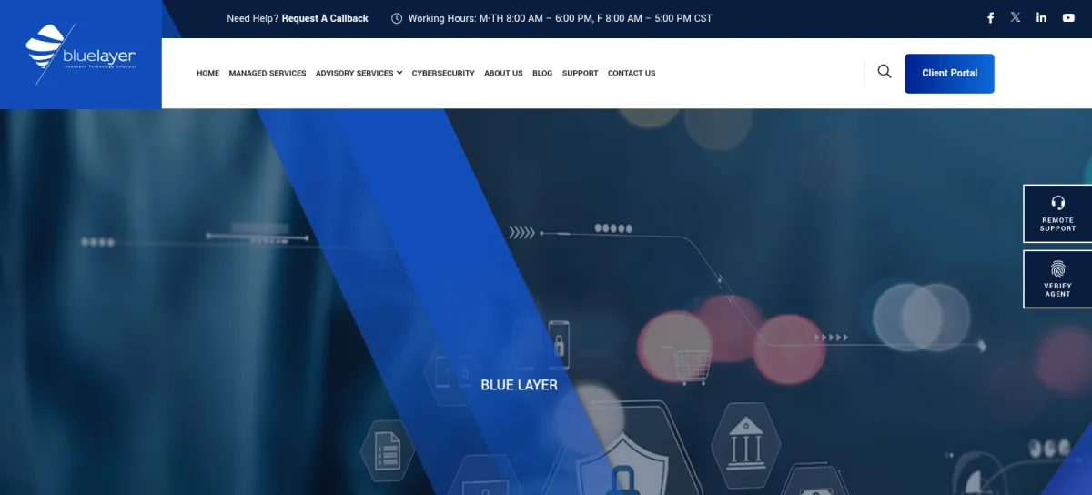 Blue Layer IT consulting Lubbock — homepage