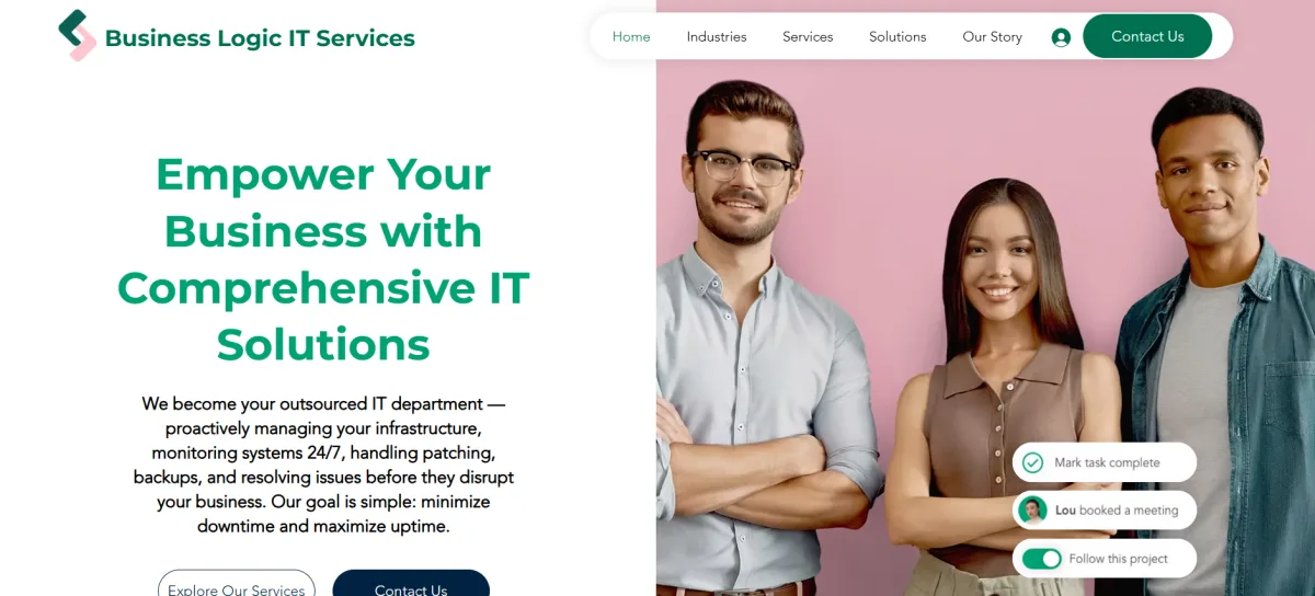Business Logic IT Services managed IT in Vancouver, BC — homepage