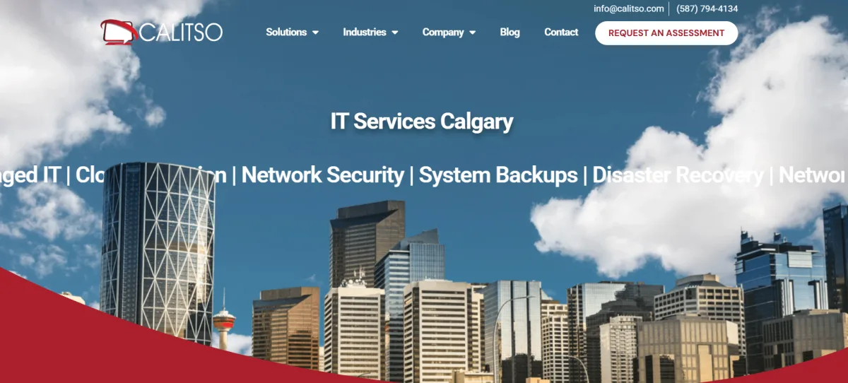 Calitso IT services homepage Calgary Alberta