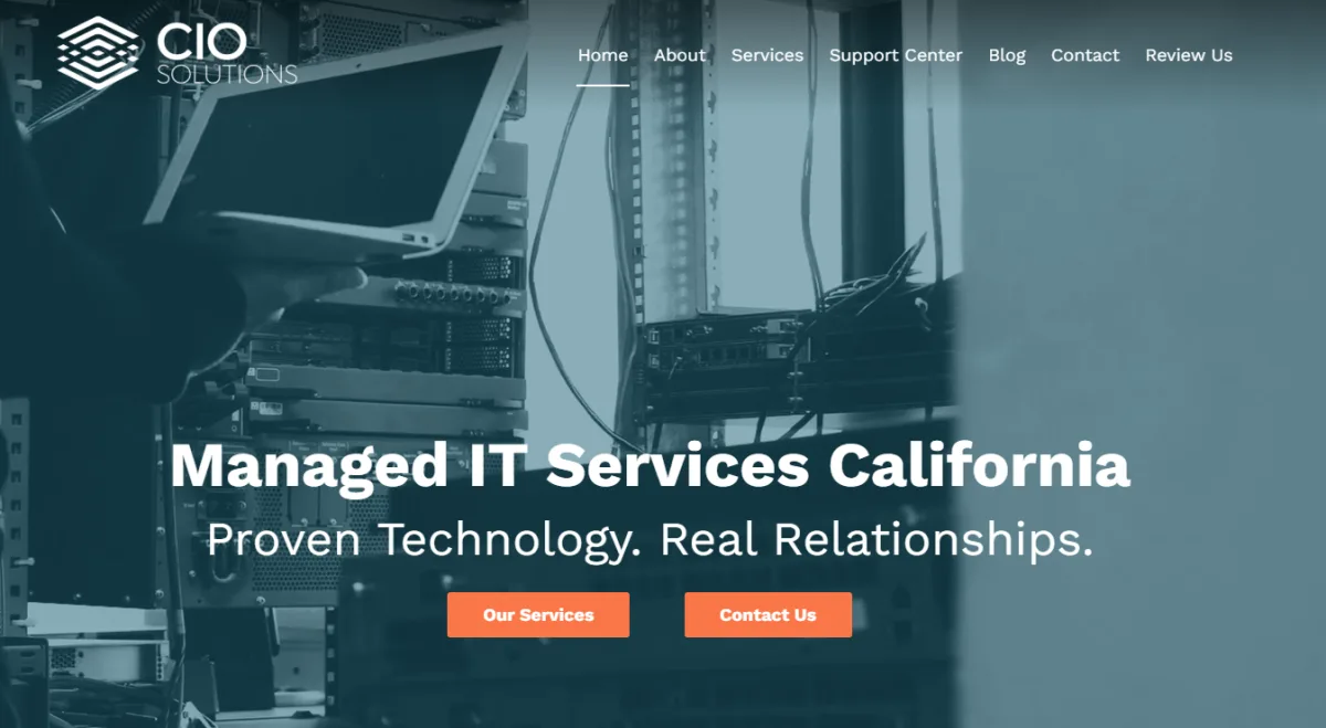 CIO Solutions managed IT services Fresno California homepage