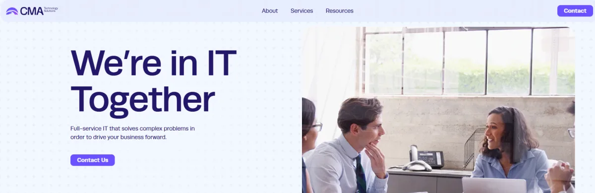 CMA Technology Solutions managed IT services Baton Rouge government homepage
