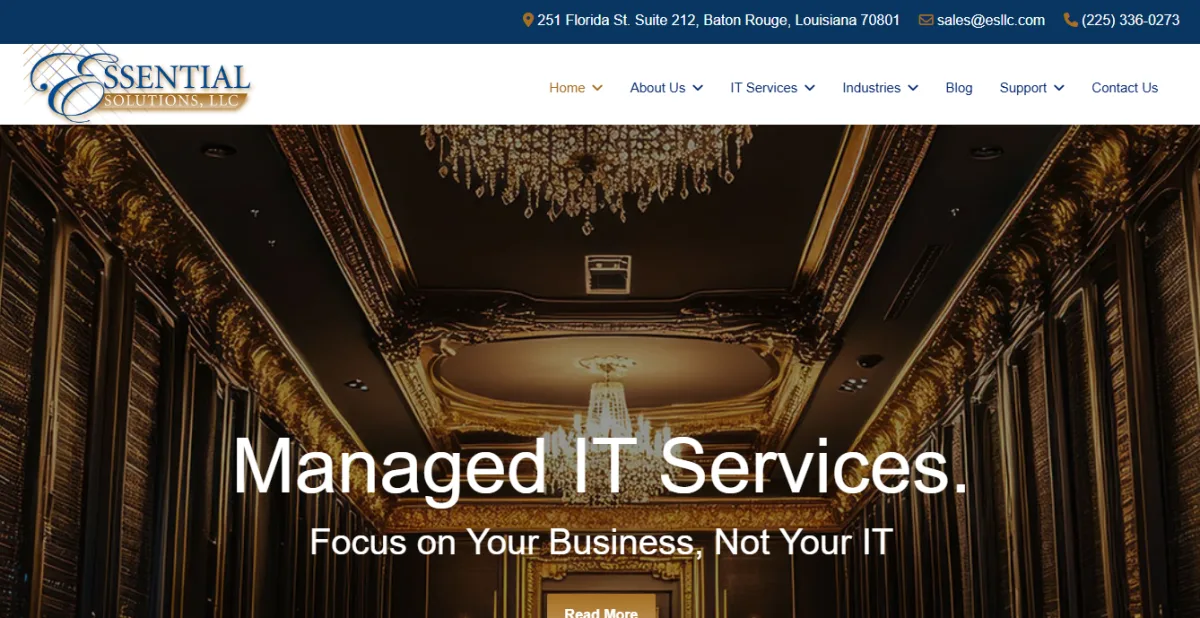 Essential Solutions managed IT services in downtown Baton Rouge &mdash; homepage