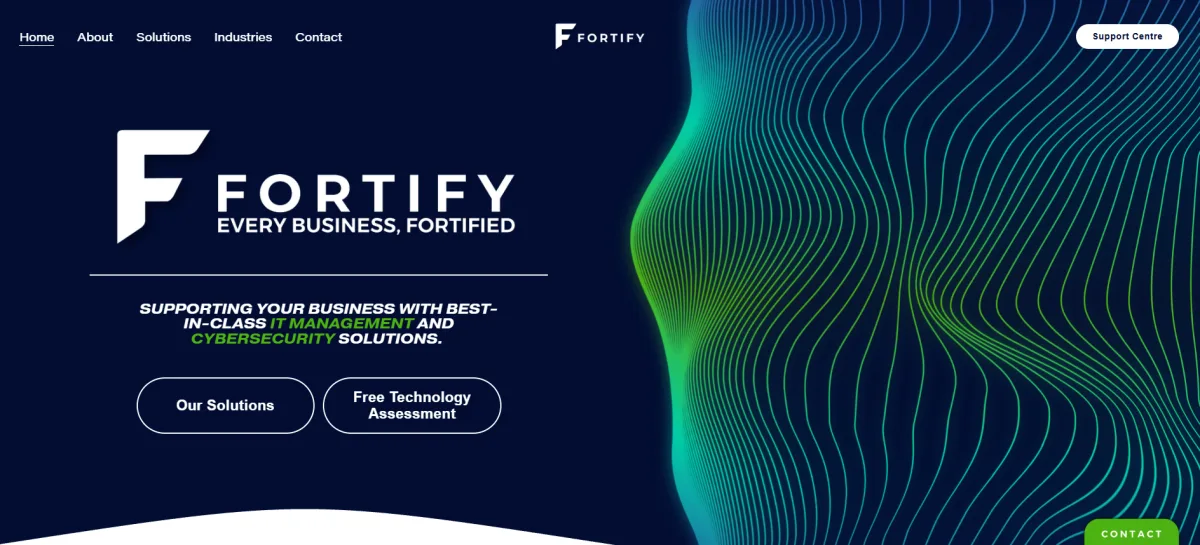 Fortify Network Solutions security-first managed IT Cookstown Simcoe County Ontario homepage